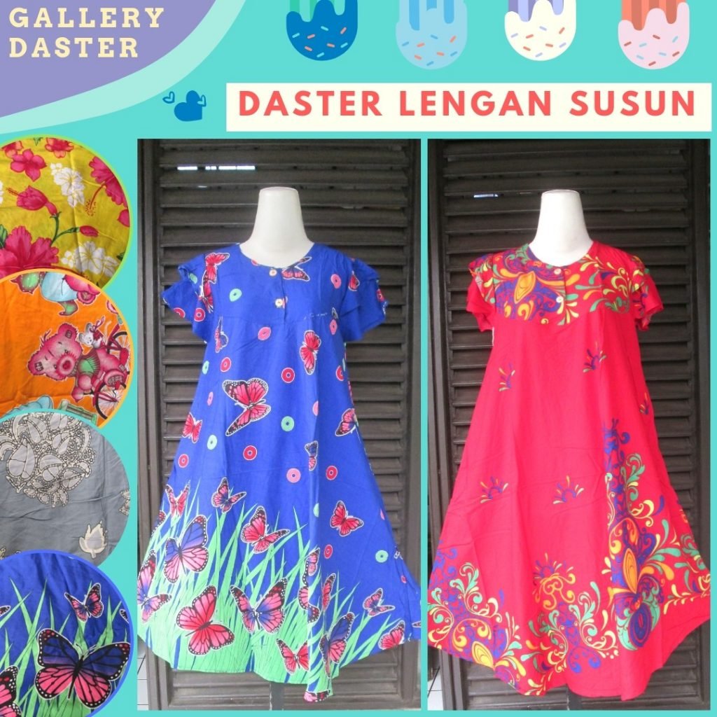 Grosir Daster Batik Katun Murah Bandung Distributor Daster Lengan Susun Dewasa Termurah di Bandung 30Ribuan  