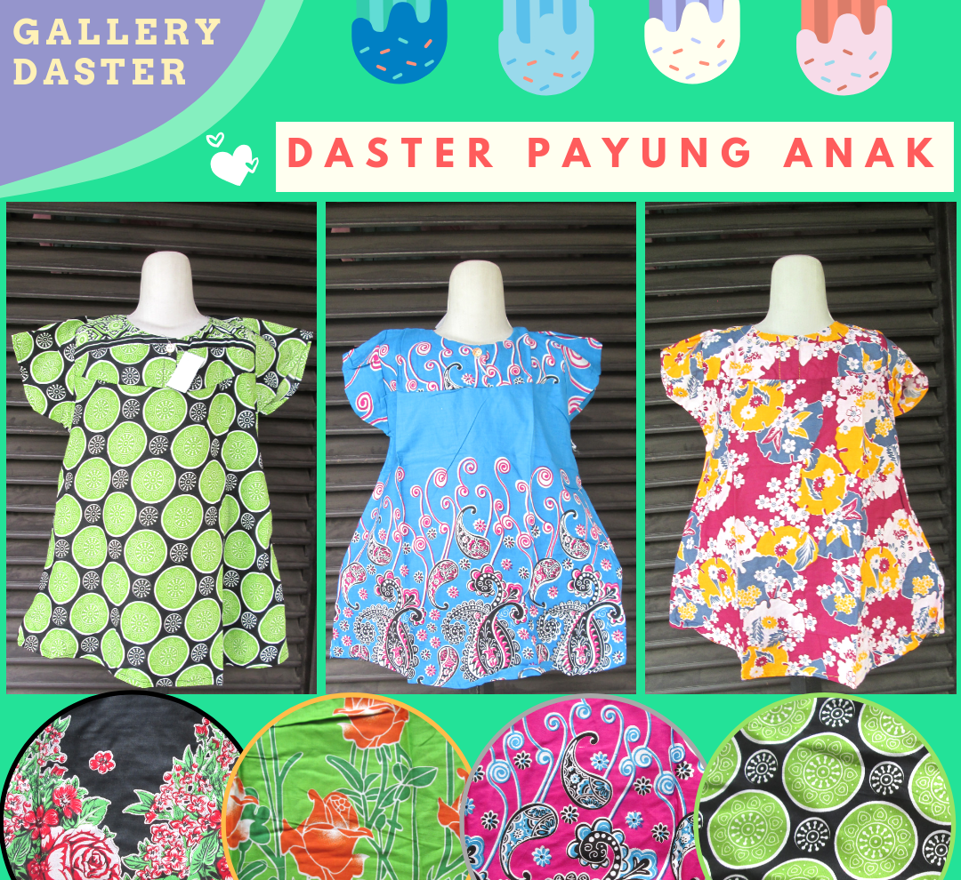 Grosir Daster Batik Katun Murah Bandung Distributor Daster Payung Anak Perempuan Murah di Bandung Mulai 14Ribuan  